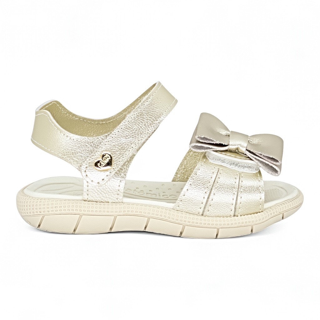 Sandalia Klin Infantil Feminina Menina Tic Tac Papete Laço Original