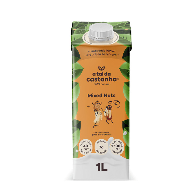 A Tal Da Castanha Mixed Nuts Sem Glúten E Lactose 1Lt - A Tal Da Castanha