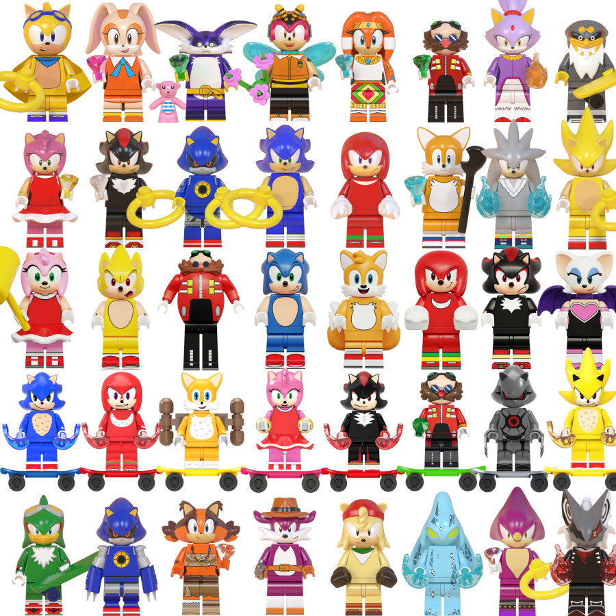 WM6086-WM6088 Cartoon Action Figure Bloco De Construção Coleção Brinquedos Para Criança em Oferta na Shopee