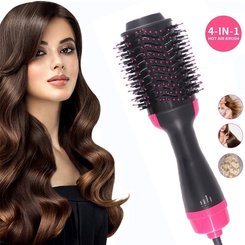 5 Em 1 Ferramenta De Modelagem De Cabelo Encaracolado Escova De Ar Quente Alisador loli em Oferta na Shopee