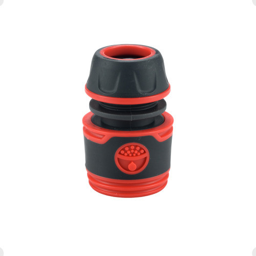 Conector Engate Rápido 1/2 Branco com Válvula de Bloqueio – Para Mangueira Jardim e Irrigação