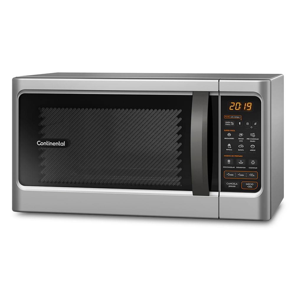 Detalhes do Micro-ondas Continental Prata 34 Litros com Função Descongelar (MC34S)