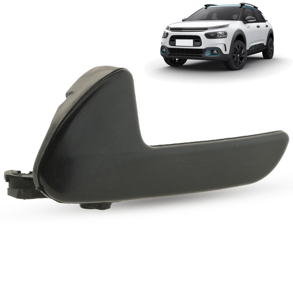 Gatilho Maçaneta Interna da Porta Dianteira Traseira Preto C4 Cactus Picasso 208 408 2008 Jumpy Expert 2009 a 2024