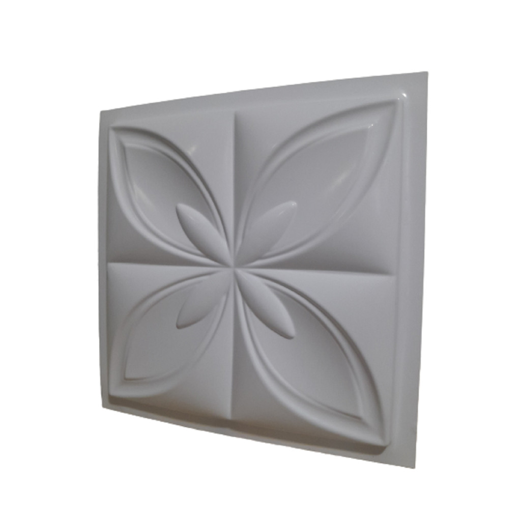 Forma De Gesso Molde Gesso placa Gesso 3d Flor Norte 29x29cm