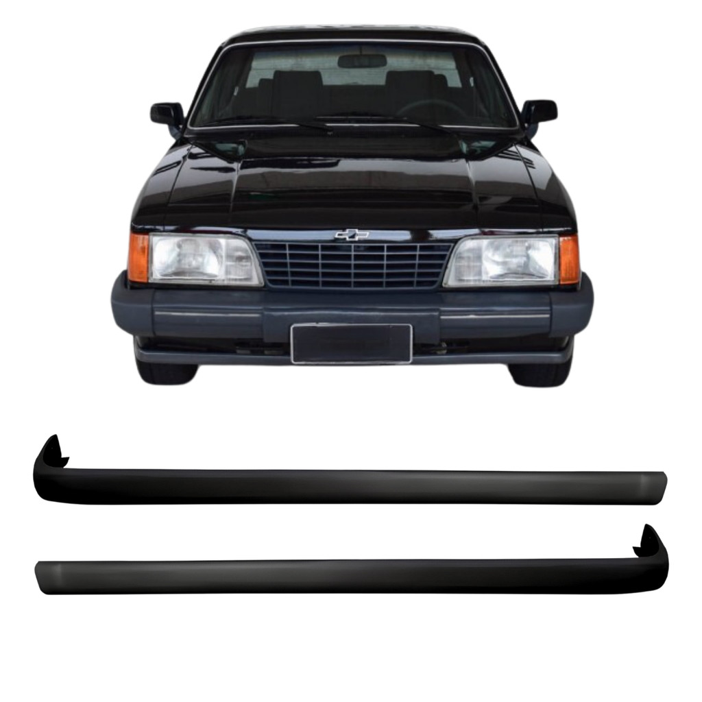 SPOILER ACABAMENTO BIGODE DIANTEIRO OPALA CARAVAN 1980 ATÉ 1990 PRETO
