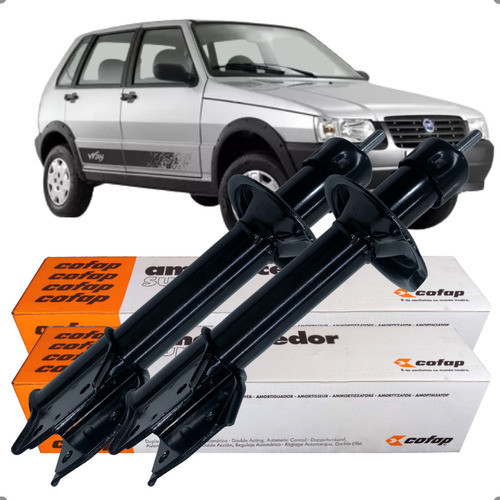 Par Amortecedor Dianteiro Original Cofap Uno Mille Way 2008, 2009, 2010, 2011, 2012, 2013 em Oferta na Shopee
