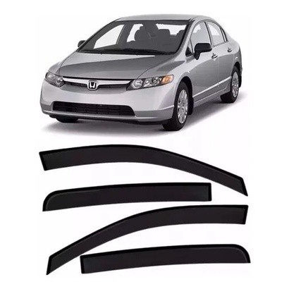 CALHA DE CHUVA DEFLETOR HONDA CIVIC 4P 2004 2005 2006