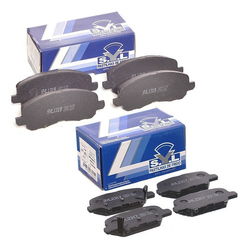 Pastilha Dianteira E Traseira Mitsubishi Asx 2013 2014 2015
