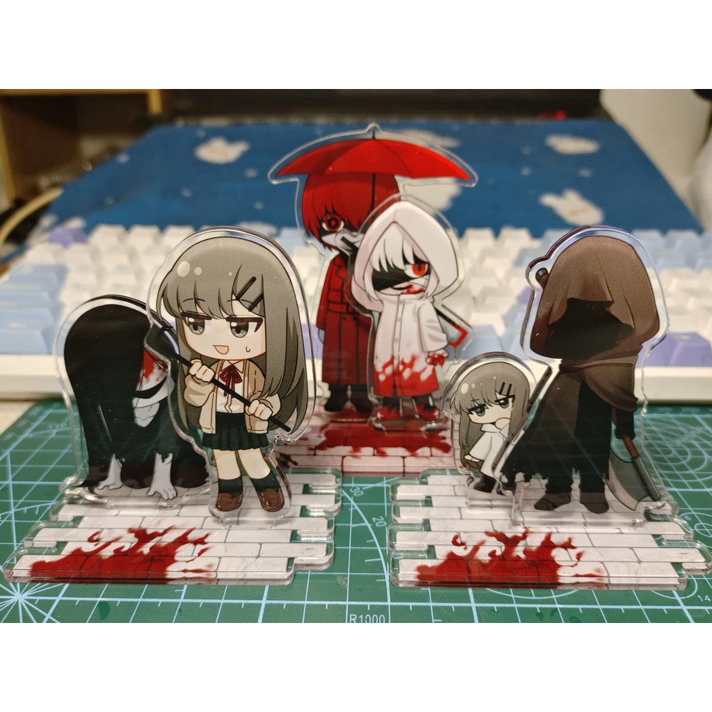 Homicipher Figuras Acrílico Suporte Moda Anime Figura De Ação Acessórios Coleção Crianças Brinquedos Modelo Terror