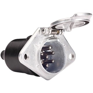 Tomada de Força Elétrica para Chicote Cavalo / Carreta - 7 Pólos - Metal - Fêmea em Oferta na Shopee