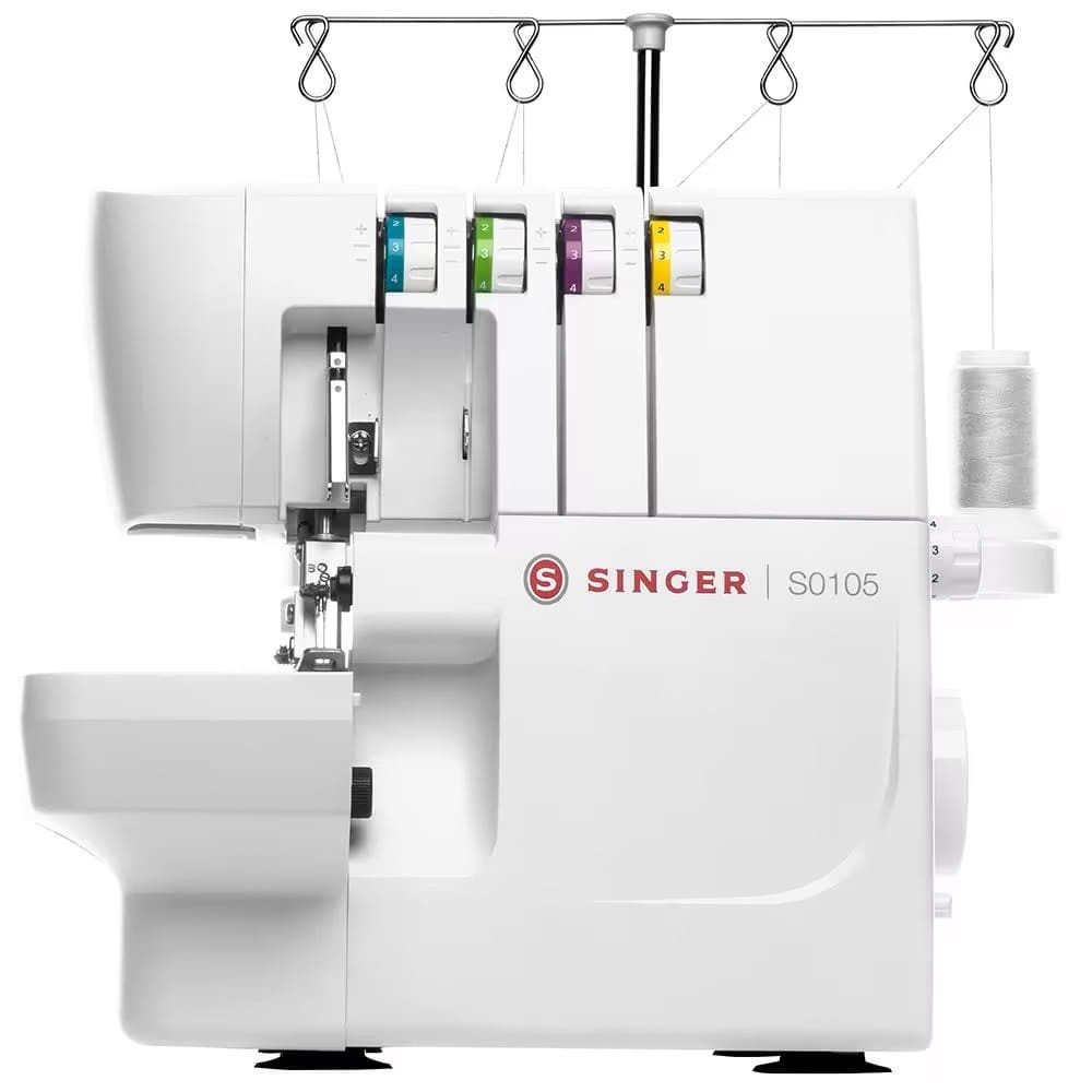 Máquina de Costura Overloque Singer 6 Pontos S0105 110V - Branca - Home Appliances