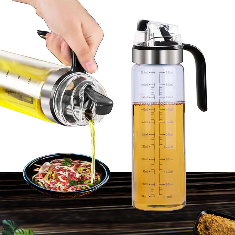 Dispensador De Óleo Azeite Garrafa De Vidro 550ML