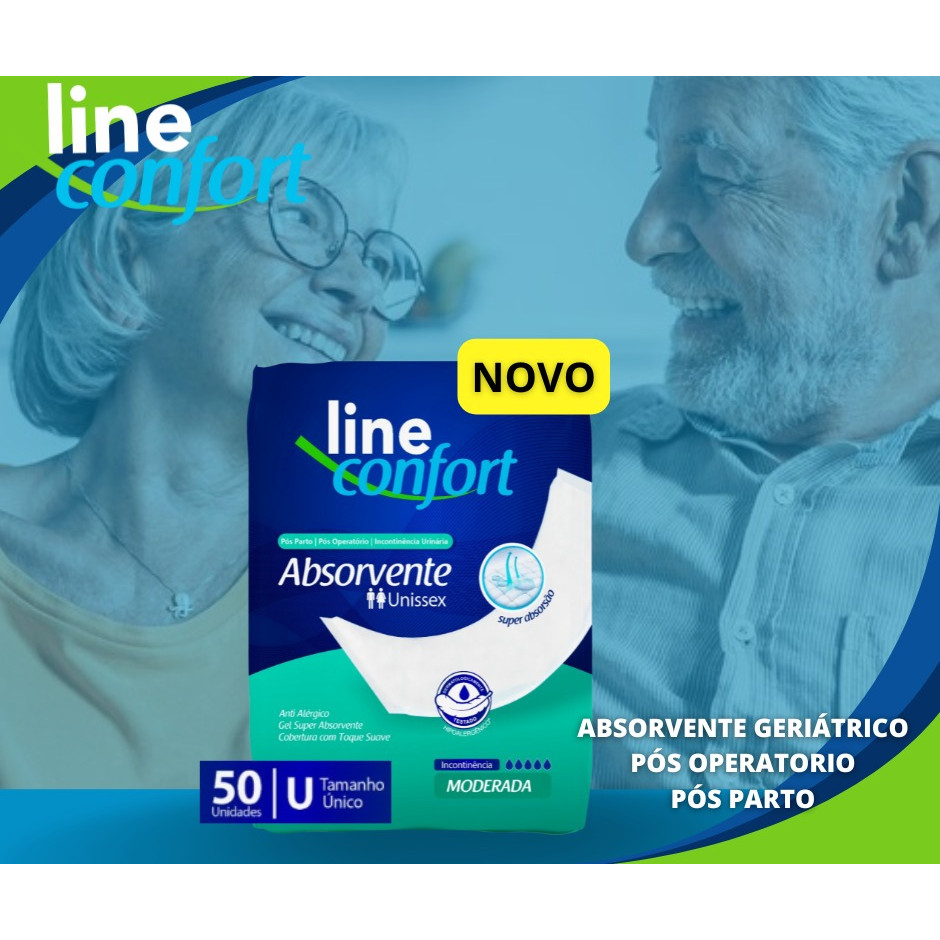 Absorvente Geriátrico Adulto Line Confort Kit 4 Unidades — imagem 2 de 2