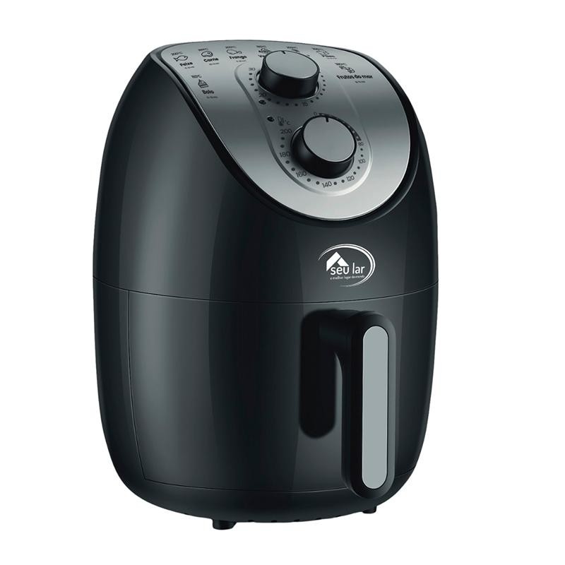 Fritadeira Airfryer Sem Óleo 3,5L Preto 127V Seu Lar em Oferta na Shopee