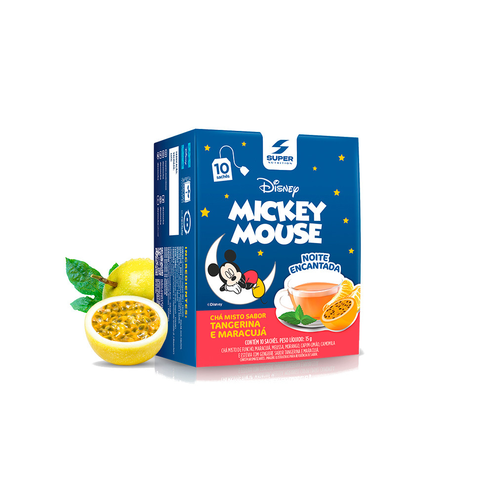 Desinchá Disney Mickey sabor Tangerina e Maracujá (10 sachês) - Food & Beverages