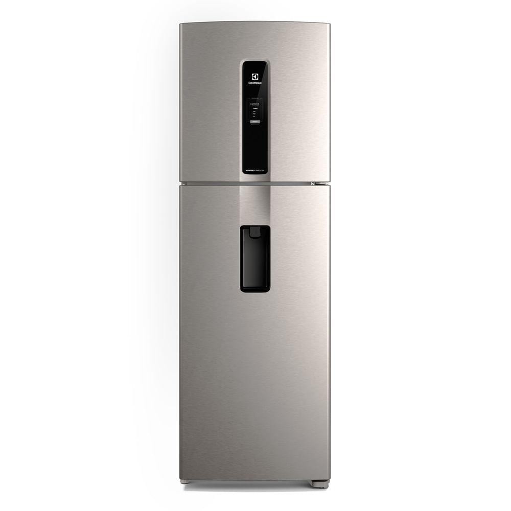 Geladeira Electrolux Frost Free Inverter 409L Água na Porta com AutoSense Duplex Inox Look (IW46S) - Home Appliances