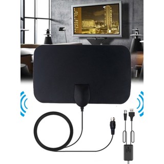 Antena De Tv Digital 30 DBI Com Amplificador Sinal Tv Digital 4k Booster Sinal 10xmais Forte em Oferta na Shopee
