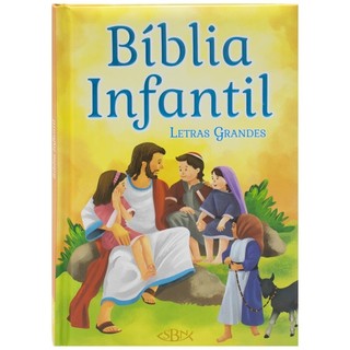 Bíblia Infantil (Letras GRANDES) em Oferta na Shopee