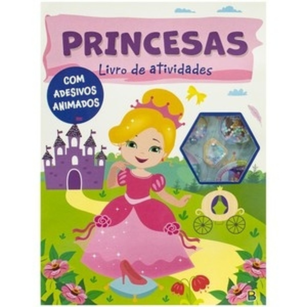 Adesivos Animados - Livro de Atividades: Princesas Livros MK Livro