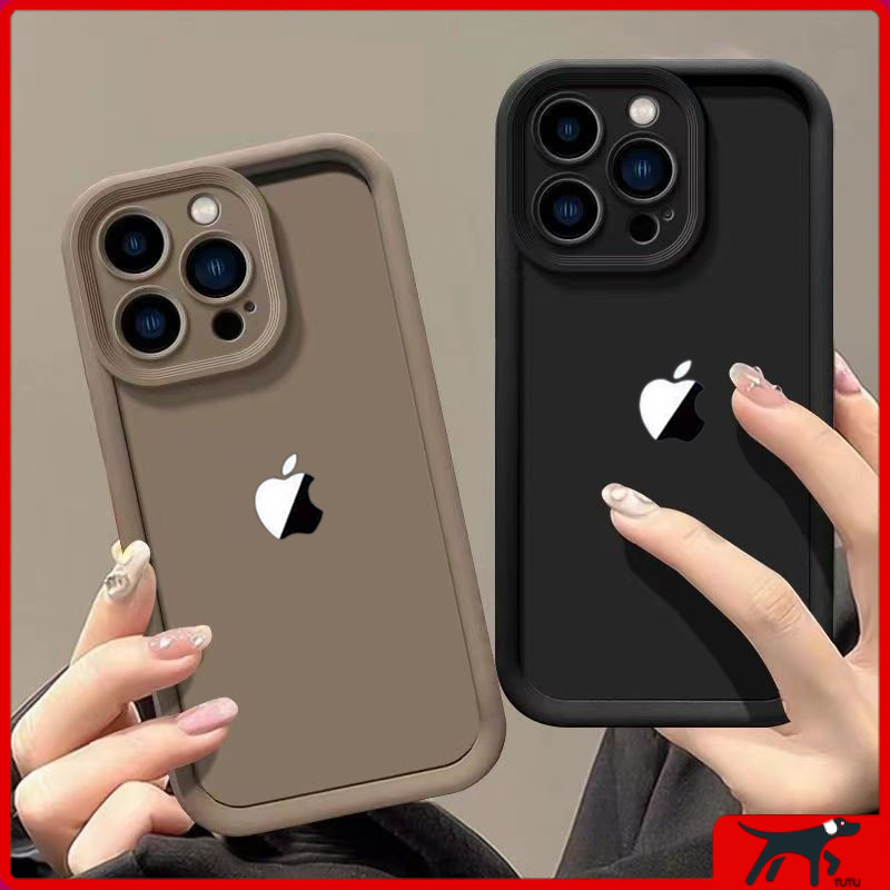 Capa De Silicone Líquido Macio De Cor Sólida Para iPhone Air 17 16 15 14 13 12 11 Pro Max ...