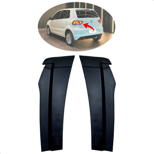 Par Moldura Acabamento Interno Lanterna Traseira Fox Orig Vw em Oferta na Shopee