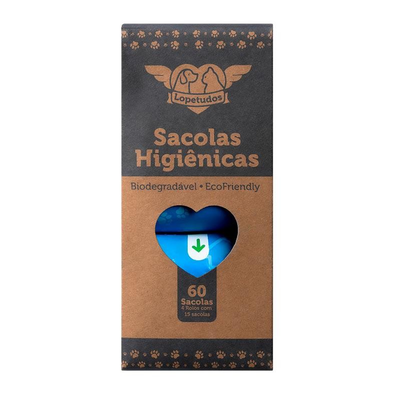 Sacolas Higiênicas para Pets Lopetudos, Com 4 Rolos, LP-SH-C4R
