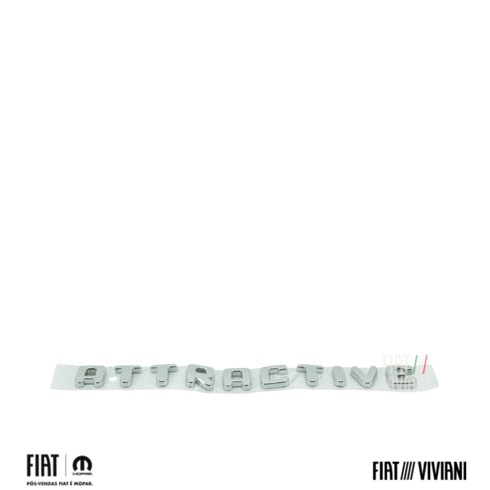 Emblema Attractive Cromado Fiat Palio Siena Punto em Oferta na Shopee