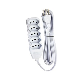 Extensão Tripolar Barra 10m Br 5 Tomadas Force Line em Oferta na Shopee