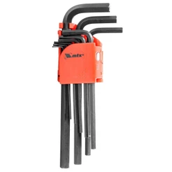 Jogo de Chave Hexagonal Allen Longa de 1.5 à 10 MM com 9 Peças MTX