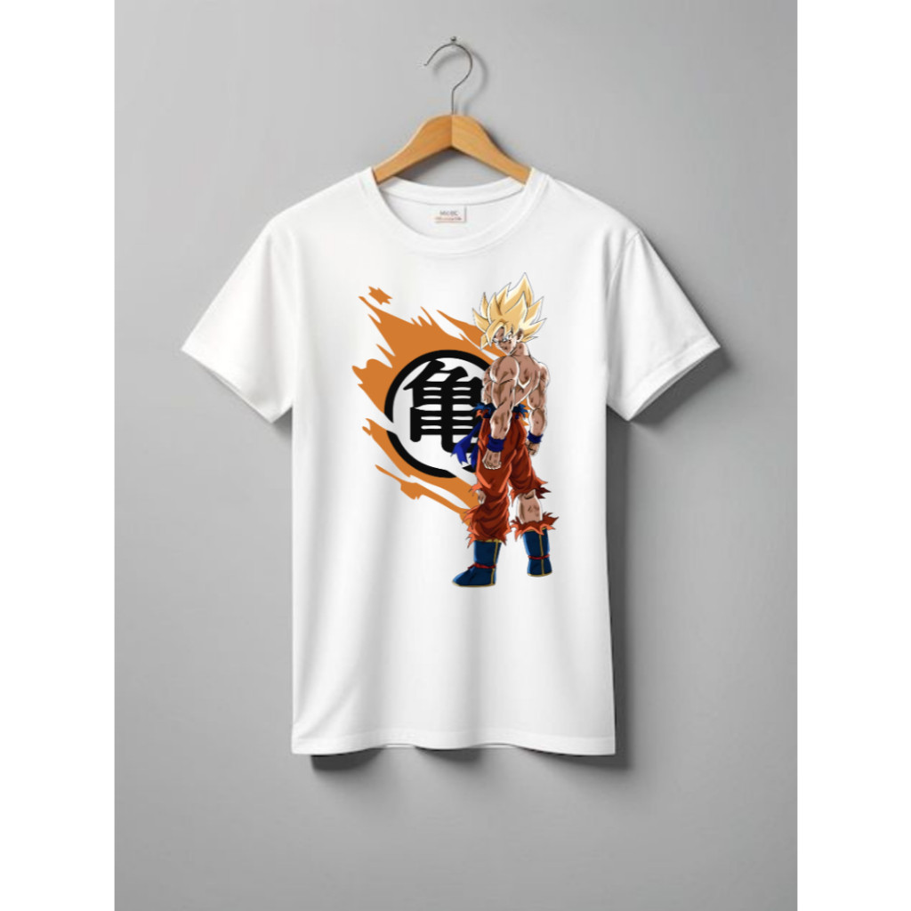 Camiseta Dragon Ball Z Eclusiva Adulto e Infantil Camisa Desenho Filme Anime Tecido Algodão Goku SSJ