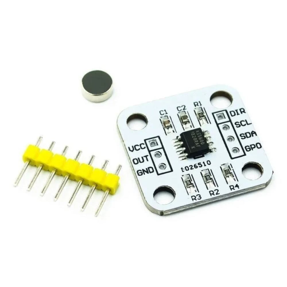 Sensor De Ângulo Magnético Potenciômetro As5600