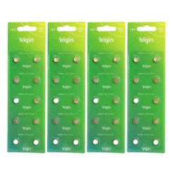 Kit 40 Baterias Pilhas Alcalina Lr626 1,5v 4 Cartela Elgin