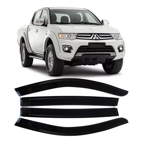 Calha De Chuva Mitsubishi L200 Triton 2016 A 2020 4 Portas