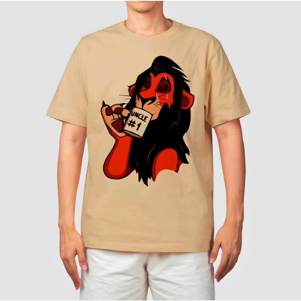 Camiseta Camisa Rei Leão Scar Tio Número 1 Simba Filme anime desenho