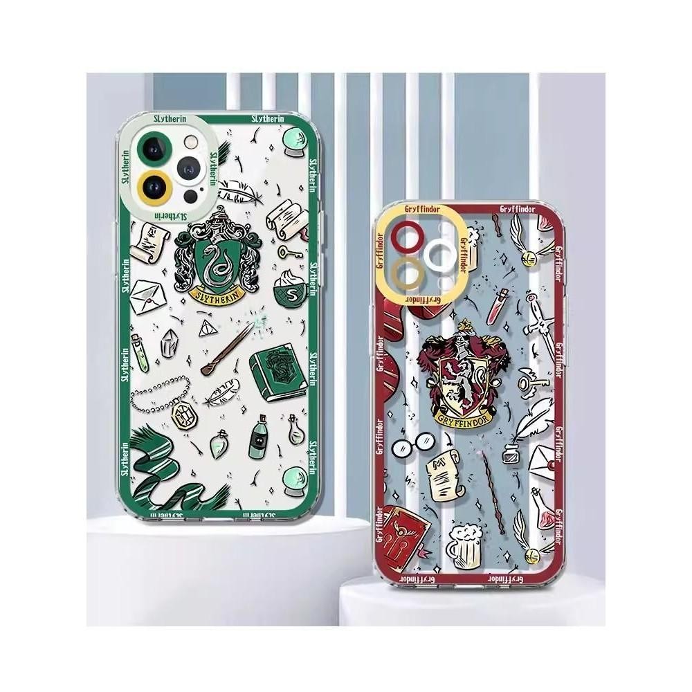 Invólucro Para Iphone 16 15 14 11 12 13 Pro Max X XS XR Caso Macio Harry Potter Silicone Claro - detalhe