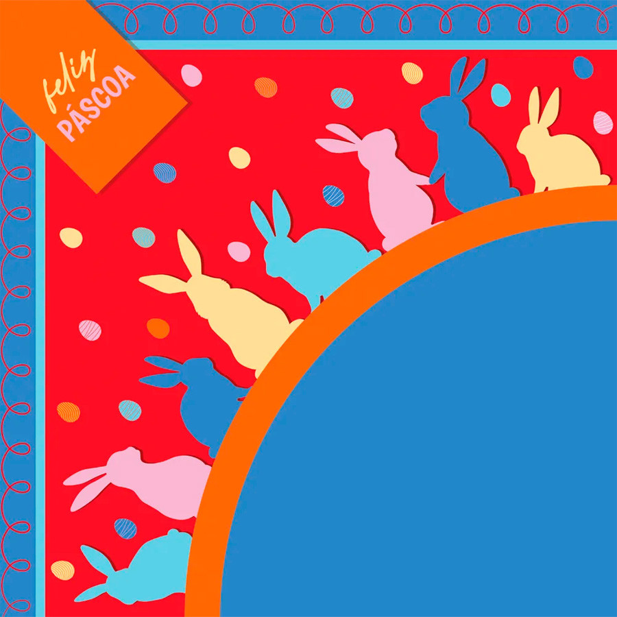 Saco Express 35x35cm para Ovos de 250g a 350g - Feelings Azul - 5 unidades - Cromus - Rizzo em Oferta na Shopee