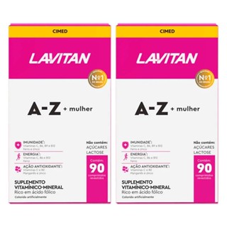 Kit 2 und Lavitan Az Mulher 90 Cpr em Oferta na Shopee