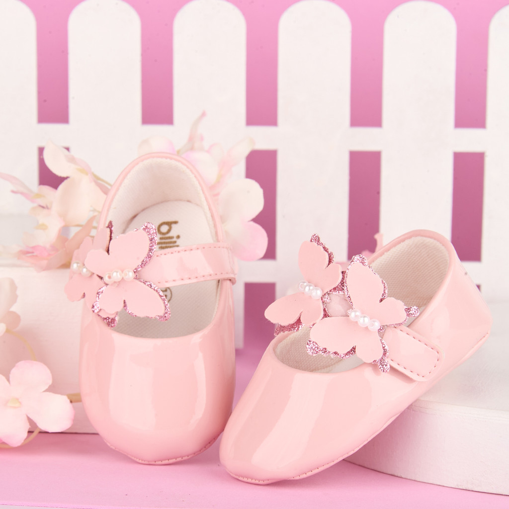 Sapatilha Infantil De Menina Bebe Fashion Enfeite Borboleta 13 ao 18 em Oferta na Shopee