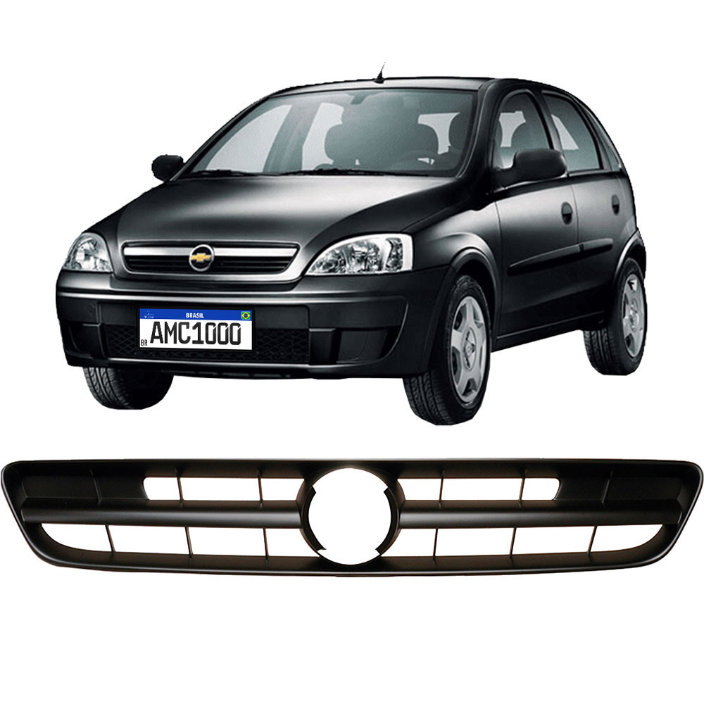 Grade Compativel Corsa Montana 02 a 12 Preta Plástico