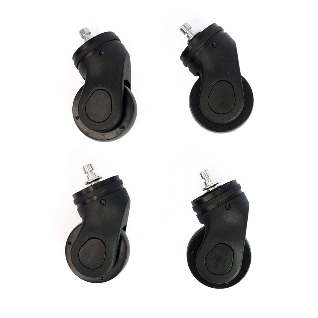 Acessórios de mala Rodas Rodas universais pretas Rotação de 360 ​​graus CODIGO:2233