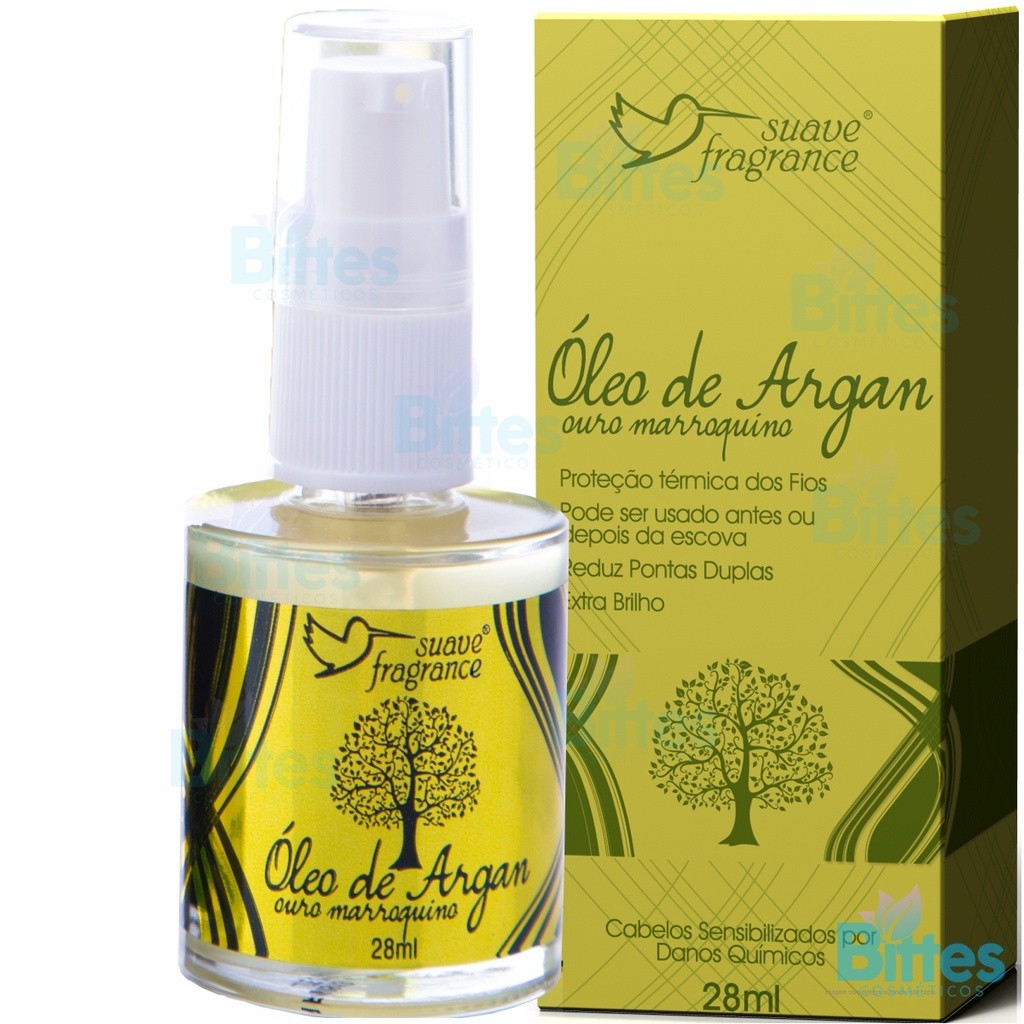 Óleo de Argan Suave Fragrance Reparador de Pontas Capilar Brilho Hidratação e Nutrição