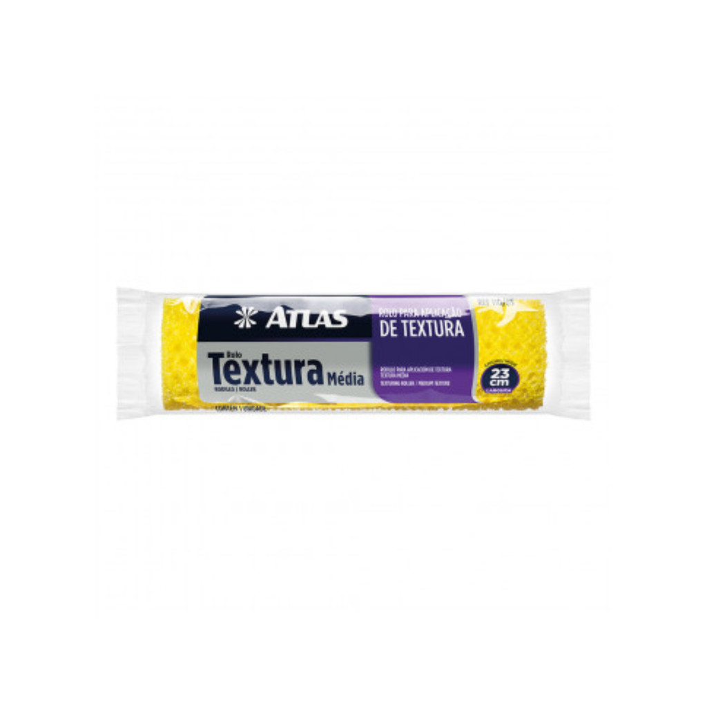 Rolo Textura Media 23cm 110/65 Atlas