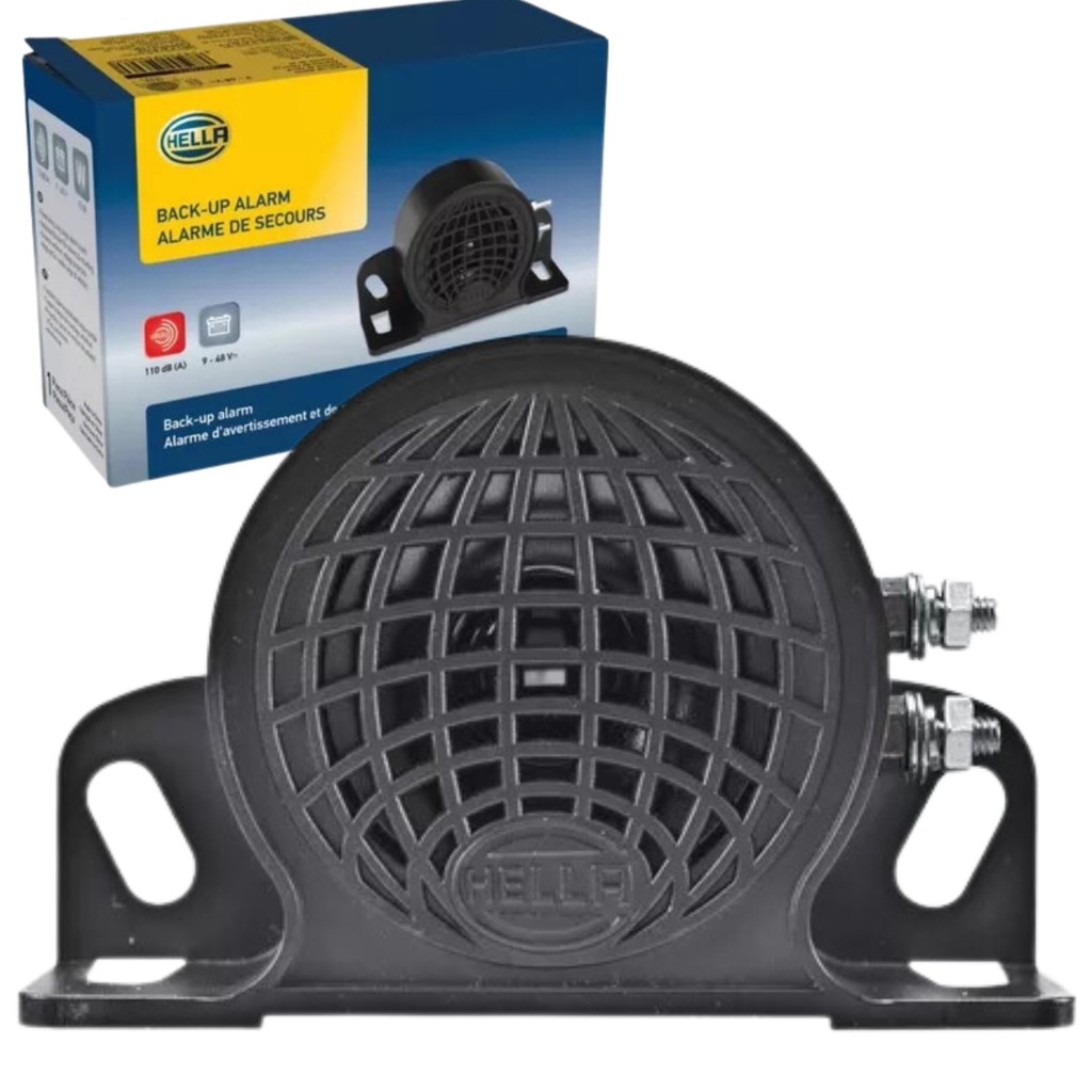 Sirene Alarme De Marcha-Ré Universal 12v 24v 110db Original Hella em Oferta na Shopee