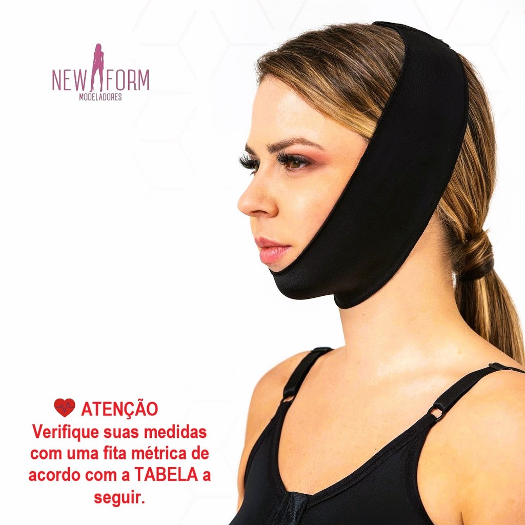 Faixa Mentoneira Pós-Cirúrgica Papada Bichectomia Orelha de Abano New Form PRODUTO ORIGINAL  ***PROMOÇÃO***