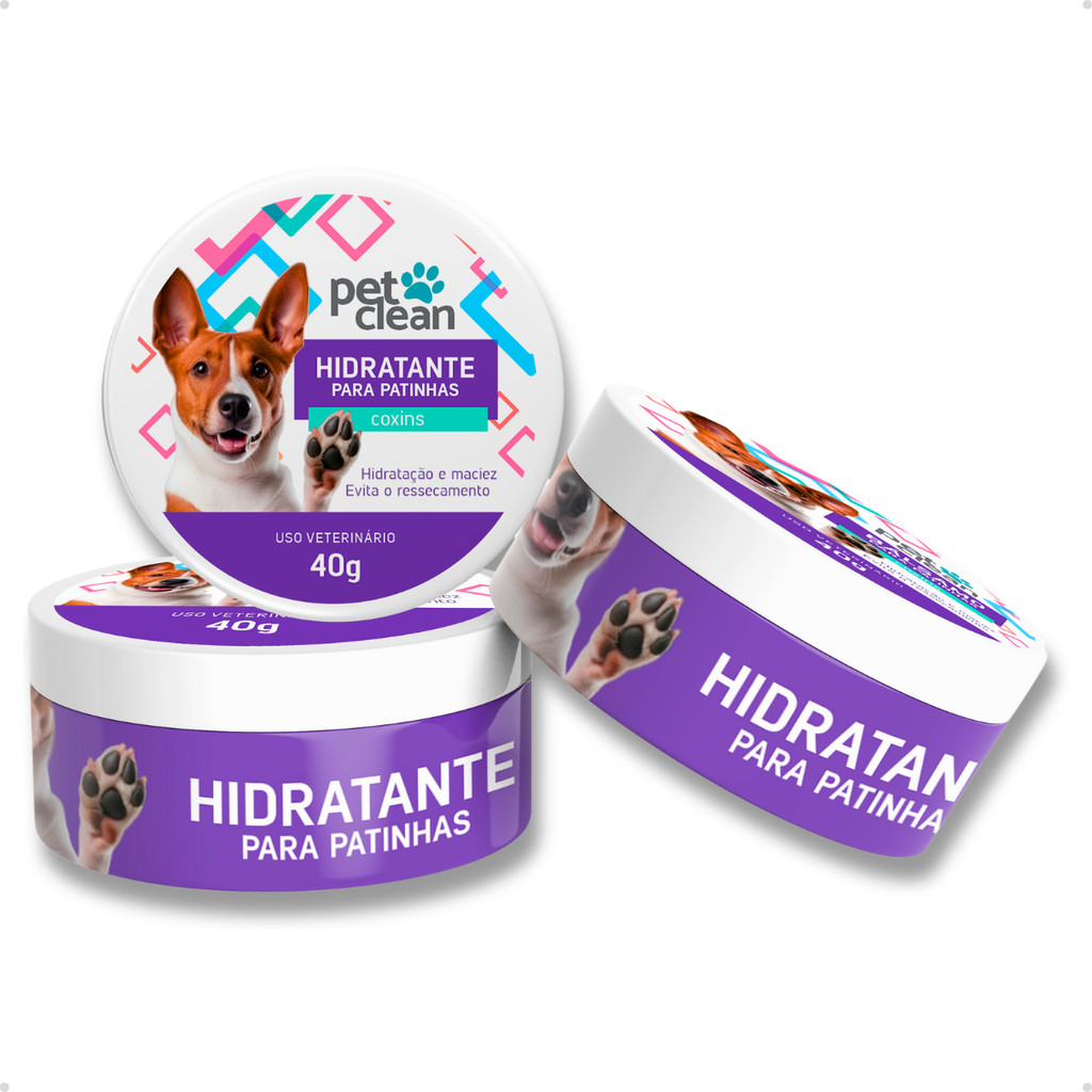 Pomada Manteiga Hidratante Creme para Patas Coxins Patinhas Ressecadas Pote Potinho 40g - Pet Clean