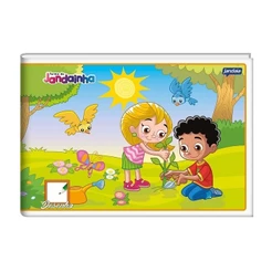 Caderno Desenho Brochura 1/4 40Folhas Flexível Jandainha - Pacote com 20