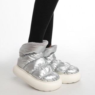 Pantufa Bota Feminina Flowfa Serena Prata