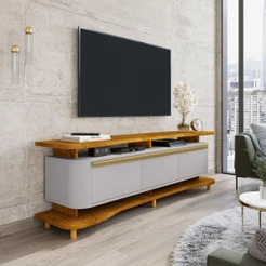 Rack Guararapi Para Tv Até 75 Polegadas Naturalle Off White