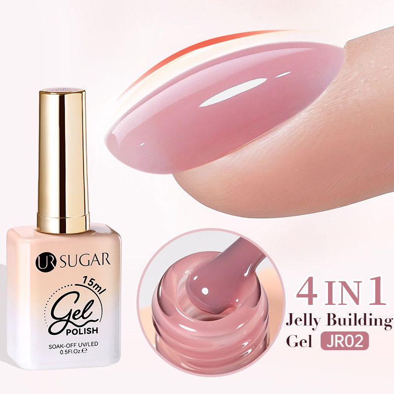 UR SUGAR 15ml Gel De Construção De Gelatina Para , Reforço Natural De Arte Em Unhas , Vernizes De UV LED em Oferta na Shopee