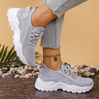 Bengala Baixa De Renda Com Calçados Esportivos Femininos De Malha Respirável Elegante-Tênis Casuais em Oferta na Shopee